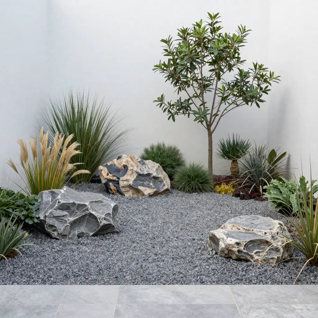 Jardines de Grava en Madrid: Diseño de Bajo Mantenimiento y Elegancia