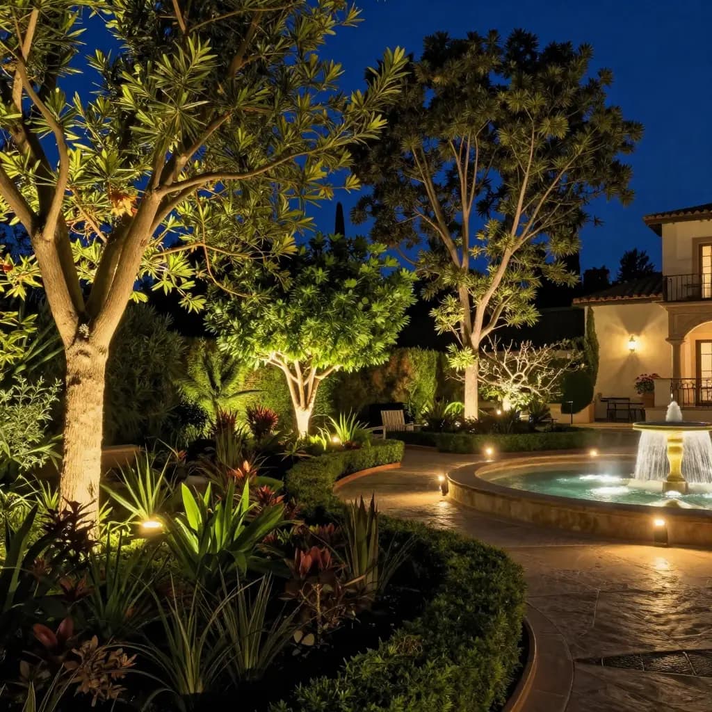 Iluminación de Jardines y Exteriores